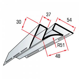 Планка "внутренний угол" К-13 - ВН «Бук» - 3м. (1уп. = 10 шт.)